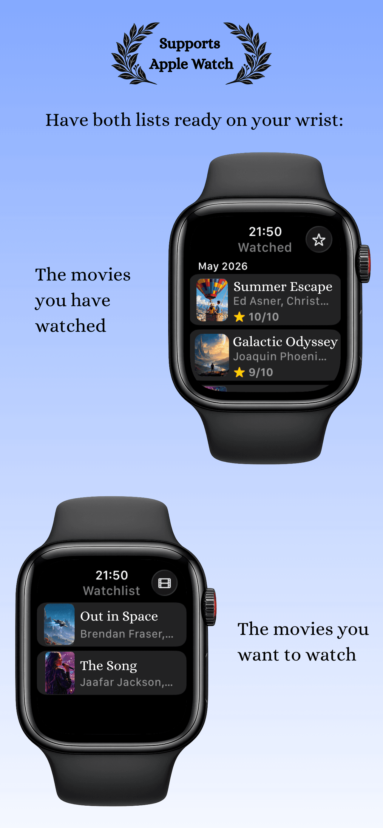 Supports Apple Watch screenshot
